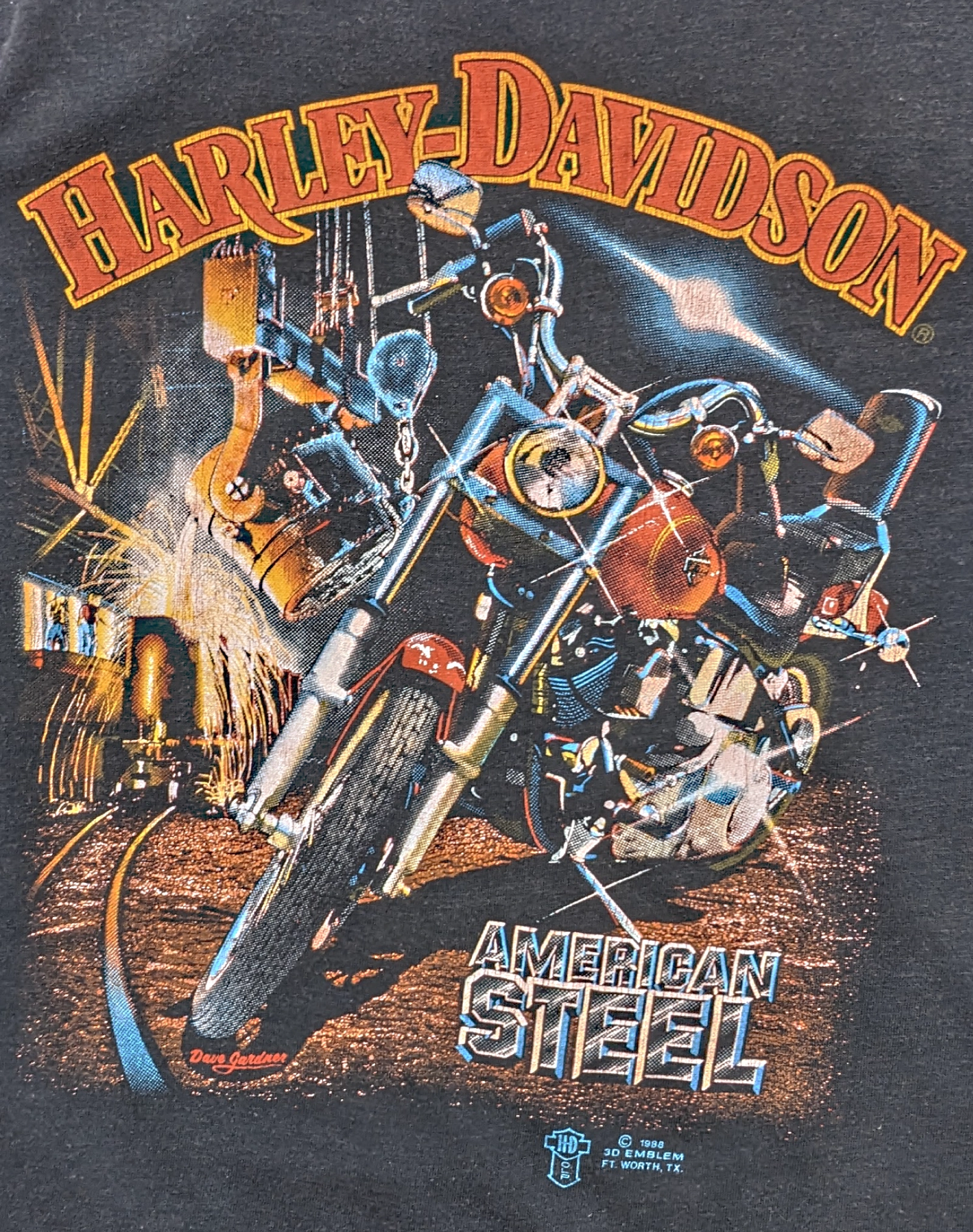 3D EMBLEM vintage bike tee full print